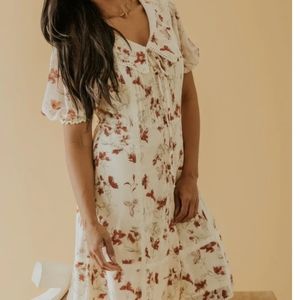 SALT Emmanuella Floral Collared Dress